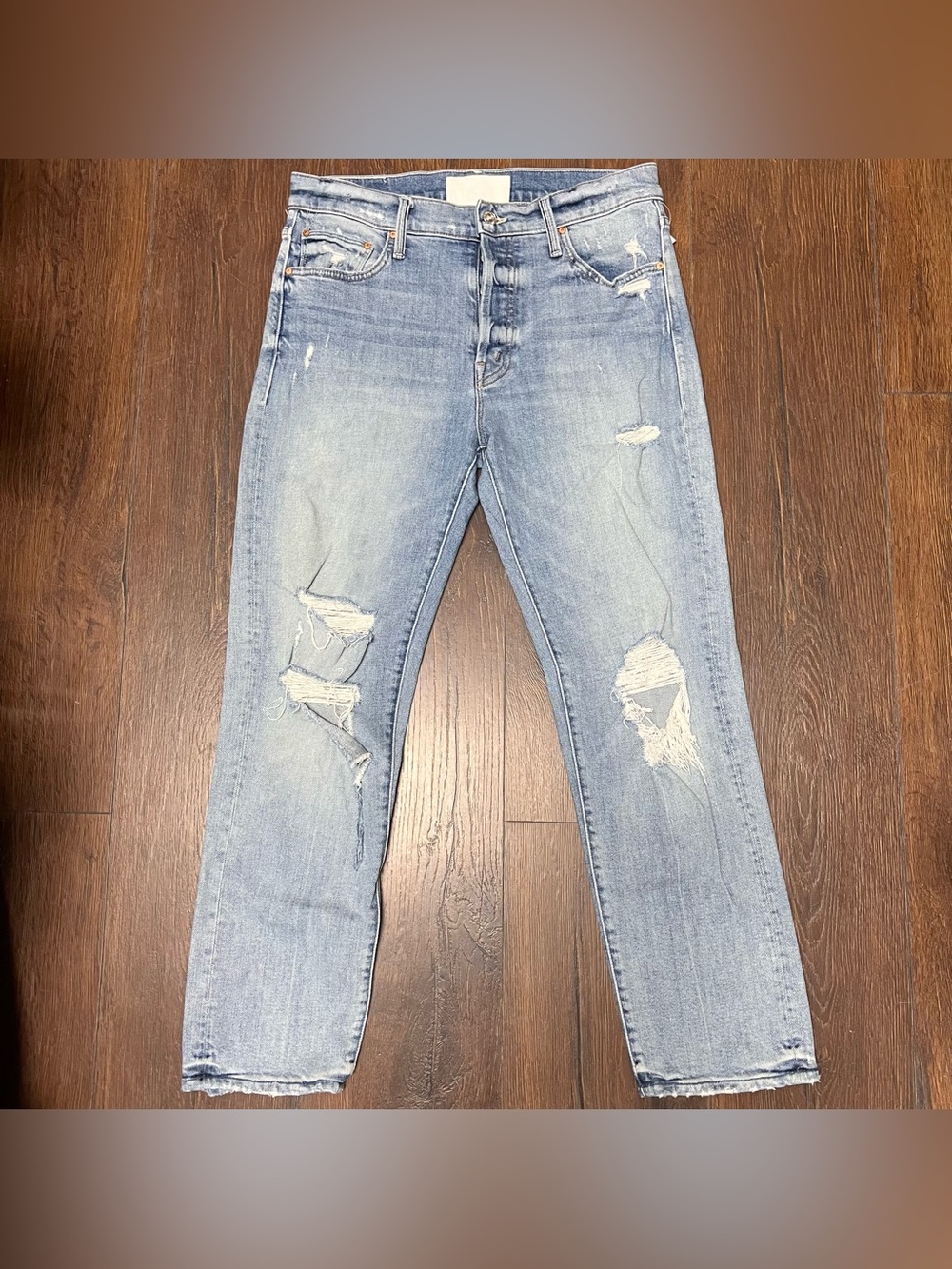 Mother Denim - The Scrapper Ankle Jeans in Wicked Wild Calling SZ 27 - Picture 4 of 10